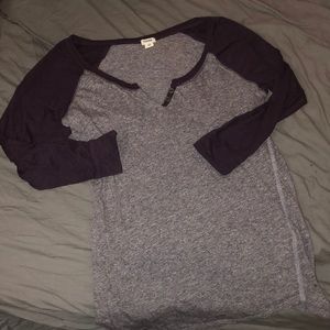 Purple 3/4 sleeve garage shirt